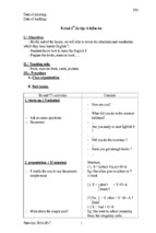 Giáo án anh 8 kì 1   tiếng anh 8   nguyễn thiên hương