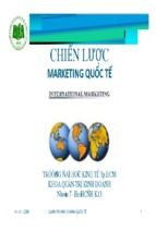 Chiến lược marketing quốc tế.ppt