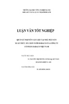 Luận văn quản lý nguyên vật liệu tại nhà máy sản xuất thức ăn chăn nuôi dabaco của công ty cổ phần dabaco việt nam