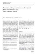 Transcriptome profiling and molecular marker discovery in red pepper, capsicum annuum l. tf68