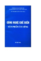 đhtm.công nghệ chế biến sản phẩm ăn uống (nxb hà nội 1998)   lê xuân vũ, 292 trang