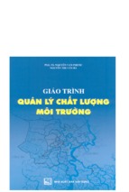 Giáo trình quản lý chất lượng môi trường