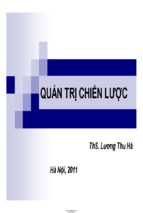 Bài giảng quản trị chiến lược   ths. lương thu hà ( www.sites.google.com/site/thuvientailieuvip )