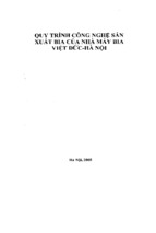 Quy trình công nghệ sản xuất bia của nhà máy bia việt đức hà nội (nxb hà nội 2005)   nhiều tác giả, 98 trang