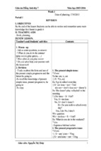 Giáo án anh 7 thí điểm chuẩn   tiếng anh 7 thí điểm   nguyễn công huy