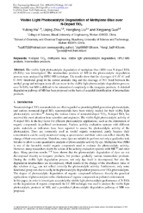 Visible light photocatalytic degradation of methylene blue over  n doped tio2