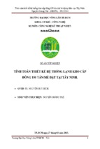 Tính toán thiết kế hệ thống lạnh kho cấp đông 150 tấn_mẻ đặt tại tây ninh