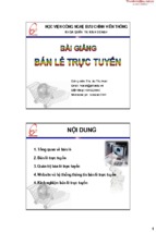 Bài giảng bán lẽ trực tuyến   hvbc viễn thông ( www.sites.google.com/site/thuvientailieuvip )