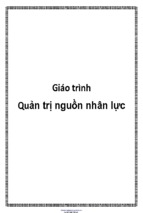 Giáo trình quản trị nguồn nhân lực đại cương ( www.sites.google.com/site/thuvientailieuvip )