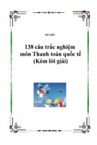 Trắc nghiệm thanh toán quốc tế