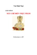 Giáo trình máy chế biến thực phẩm   văn minh nhựt, 61 trang