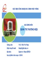 Bài giảng quản trị thương hiệu   hvbc viễn thông ( www.sites.google.com/site/thuvientailieuvip )