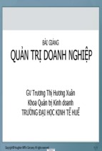 Bài giảng quản trị doanh nghiệp   trương thị hương xuân ( www.sites.google.com/site/thuvientailieuvip )