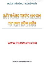 [toanmath.com]   tư duy dồn biến trong bất đẳng thức   đoàn trí dũng vs hà hữu hải