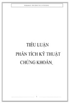 Tiểu luận _ phân tích kỹ thuật chứng khoán