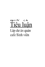 Tiểu luận lập dự án quán cafe sinh viên