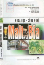 Khoa học công nghệ malt và bia (nxb thống kê 2007)   lê thanh mai, 418 trang