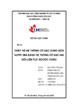 đề tài thiết kế hệ thống cô đặc dung dịch nước mía bằng hệ thống cô đặc hai nồi liên tục ngược chiều 