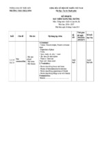 Kế hoạc dạy thêm 6 sách mới   tiếng anh 6 thí điểm   lê sỹ tú