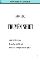 Môn học truyền nhiệt