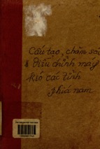 Cấu tạo, chăm sóc và điều chỉnh máy kéo các tỉnh phía nam  do các nước tư bản chế tạo  đinh văn khôi