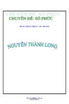 Bài tập số phức toán 12 ( www.sites.google.com/site/thuvientailieuvip )