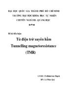 Từ điện trở xuyên hầm tunnelling magnetoresistance (tmr)