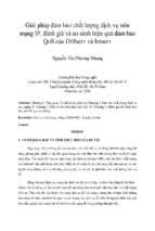 Giải pháp đảm bảo chất lượng dịch vụ trên mạng ip, đánh giá và so sánh hiệu quả đảm bảo qos của diffserv và intserv