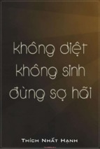 Không diệt không sinh đừng sợ hãi