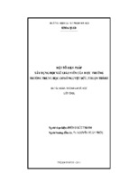 đề tài một số biện pháp xây dựng đội ngũ giáo viên của hiệu trưởng trường thcs nguyệt đức, thuận thành