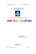 đề tài bánh tráng gạo viêt nam