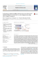 A colorimetric method for highly sensitive and accurate detection ofiodide by finding the critical color in a color change process usingsilver triangular nanoplates