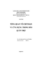 Chuyên đề tổng quan về chitosan và ứng dụng trong bảo quản thịt