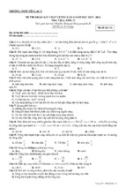 đề thi thử thpt quốc gia môn vật lý năm 2016 trường thpt yên lạc 2, vĩnh phúc (lần 4)