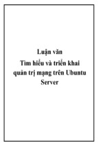 Tìm hiểu và triển khai quản trị mạng trên ubuntu server