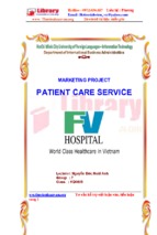 Marketing project patient care service