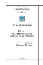 Phần mềm keylog sử dụng hook windows