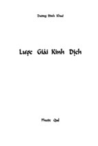 Lược giải kinh dịch