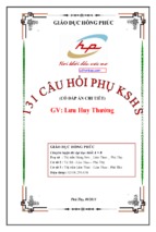 131 câu hỏi phụ khảo sát hàm số