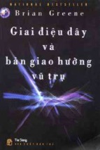 Giai điệu dây và bản giao hưởng của vũ trụ   brian greene