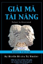 Giải mã tài năng   geoff colvin