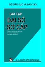 Bài tập Đại số sơ cấp (nxb giao duc 2012)   hoang huy son, 366 trang