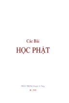 Các bài hoc phật