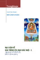 đại luận về giai trình của đạo giác ngộ tsongkhapa tập 1 (bồ đề đạo thứ đệ đại luận – quyển thượng)