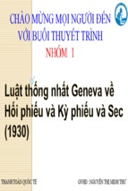 Luật thống nhất geneva về hối phiếu và kỳ phiếu và sec (1930)