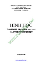 Hình học dành cho học sinh 10 11 12 luyện thi vào đại học