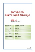 So theo doi chat luong