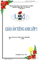 Giao an tieng anh lop 5 moi cuc hay