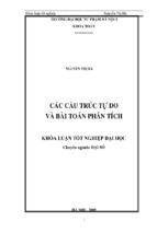 Các cấu trúc tự do và bài toán phân tích