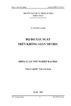 độ đo xác suất trên không gian metric